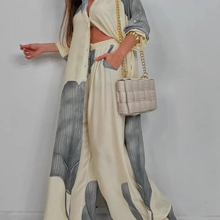 Colorblock Loose Fashionable Casual Two-piece suit