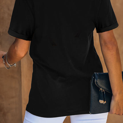 Mama Letter Leopard Print Graphic T-Shirt