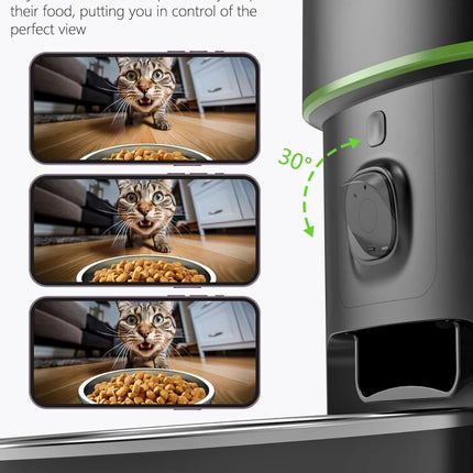 FURPIPI 2L/4LSmart Automatic Pet Feeder with 1080P Camera & App Control