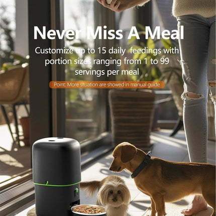 FURPIPI 2L/4LSmart Automatic Pet Feeder with 1080P Camera & App Control