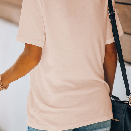 Casual Letter and Car Print Graphic Tee