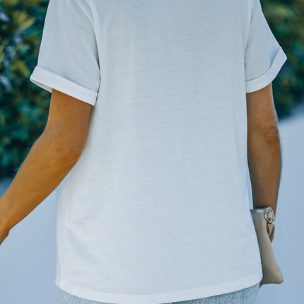 Western Horse Letter Print Graphic T-shirt