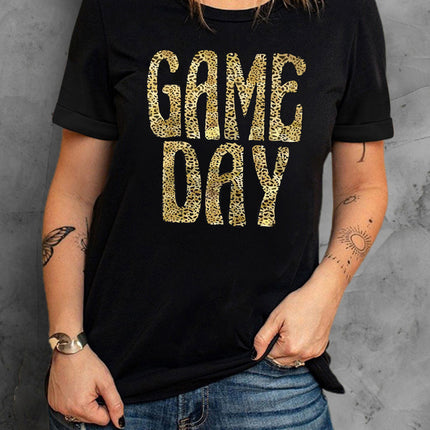 Mom Letters Printed O-neck Short Sleeve T Shirt