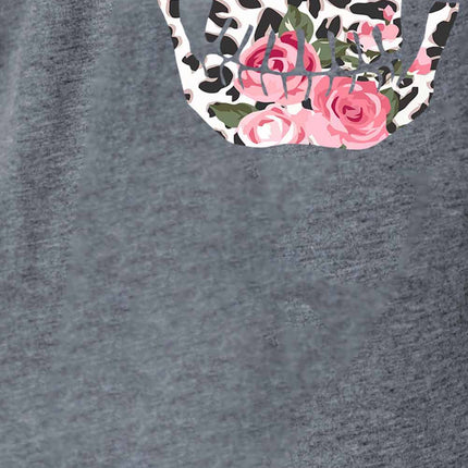 Casual Peach Logo Colorblock Print Graphic Tee