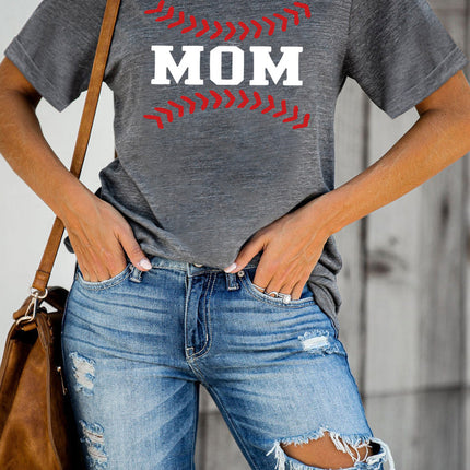 Letters Printed Short Sleeve Graphic T Shirt