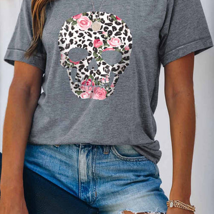 Casual Peach Logo Colorblock Print Graphic Tee