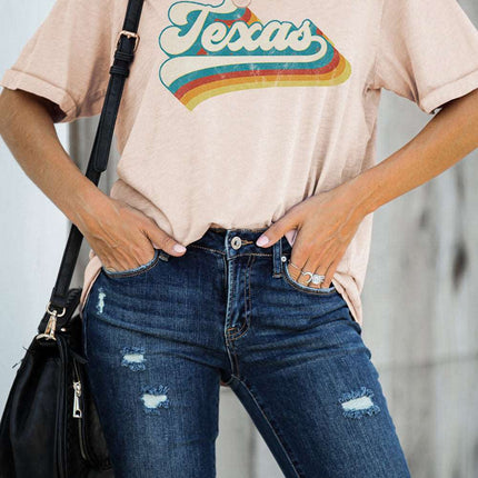 Casual Pick Up Truck Print Graphic Tee