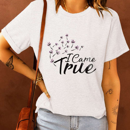 Casual Peach Logo Colorblock Print Graphic Tee