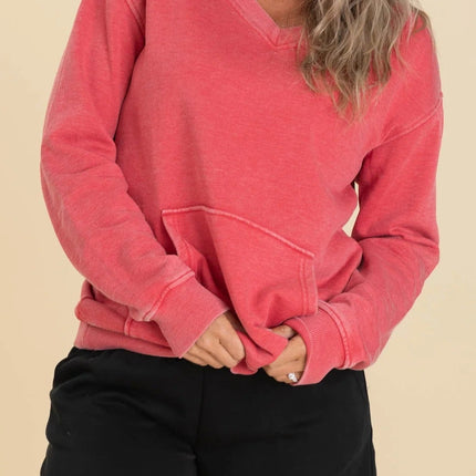 Cozy Campfire V-Neck Sweatshirt