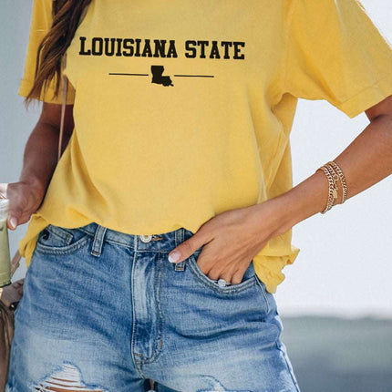 Casual Pick Up Truck Print Graphic Tee