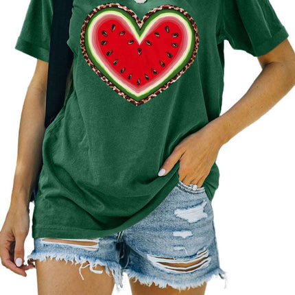 Be Happy Graphic Print Short Sleeve T Shirt