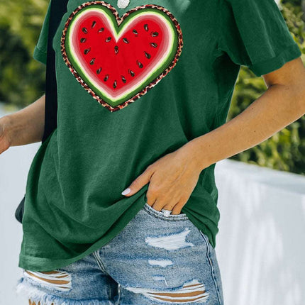 Be Happy Graphic Print Short Sleeve T Shirt