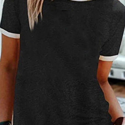 Round Neck Short Sleeve Top