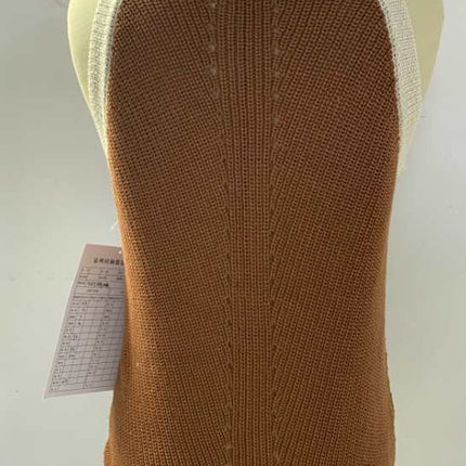 Color Block Ribbed Knit Tank Top