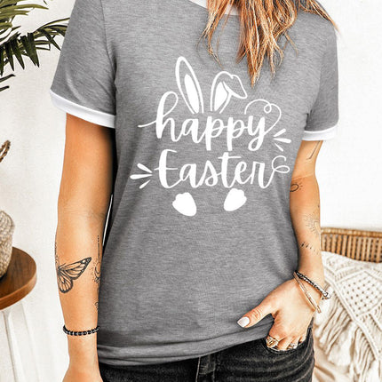 Round Neck Short Sleeve Top