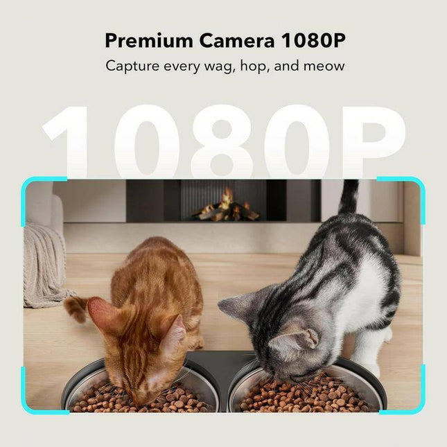 FEEDI 5L Automatic Cat Feeder with HD Camera & Smart Features for Effortless Dual Cat Feeding