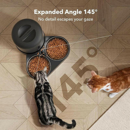 FEEDI 5L Automatic Cat Feeder with HD Camera & Smart Features for Effortless Dual Cat Feeding
