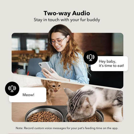 FEEDI 5L Automatic Cat Feeder with HD Camera & Smart Features for Effortless Dual Cat Feeding